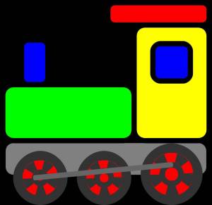 Раскраска поезд для малышей #7 #452112