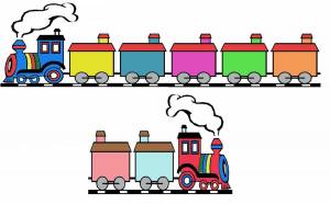 Раскраска поезд для малышей #9 #452114