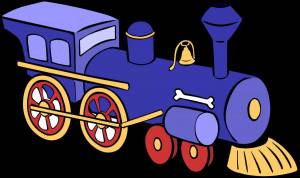 Раскраска поезд для малышей #11 #452116