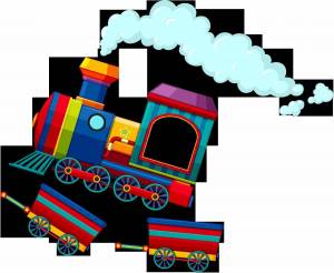 Раскраска поезд для малышей #26 #452131