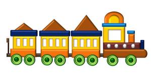 Раскраска поезд для малышей #28 #452133