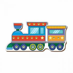 Раскраска поезд для малышей #29 #452134