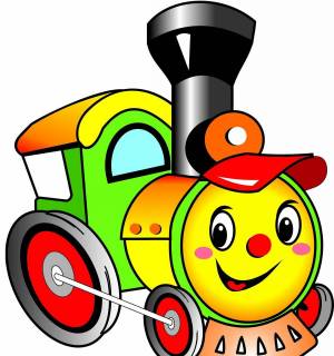 Раскраска поезд для малышей #32 #452137