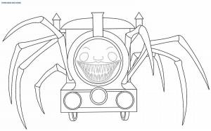 Раскраска поезд паук #17 #452157