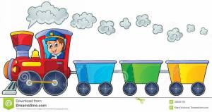Раскраска поезд с вагонами для детей #2 #452219
