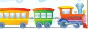 Раскраска поезд с вагонами для детей #3 #452220