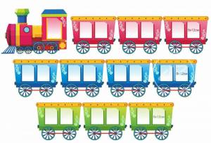 Раскраска поезд с вагонами для детей #5 #452222