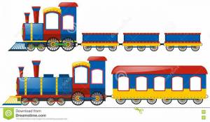Раскраска поезд с вагонами для детей #6 #452223