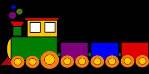 Раскраска поезд с вагонами для детей #8 #452225