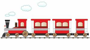 Раскраска поезд с вагонами для детей #16 #452233