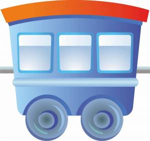 Раскраска поезд с вагонами для детей #20 #452237