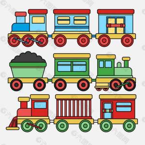 Раскраска поезд с вагонами для детей #24 #452241
