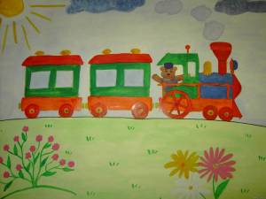 Раскраска поезда для детей 6 7 лет #4 #452320