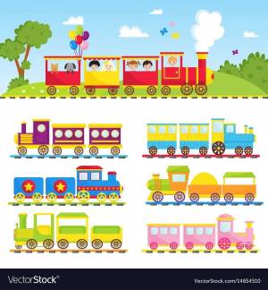 Раскраска поезда для детей 6 7 лет #20 #452336