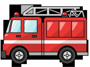 Раскраска пожарная машина для детей 4 5 лет #2 #452548
