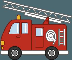 Раскраска пожарная машина для детей 4 5 лет #7 #452553