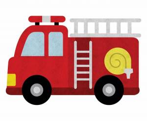Раскраска пожарная машина для детей 4 5 лет #14 #452560