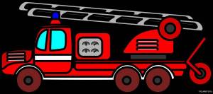 Раскраска пожарная машина для детей 4 5 лет #16 #452562