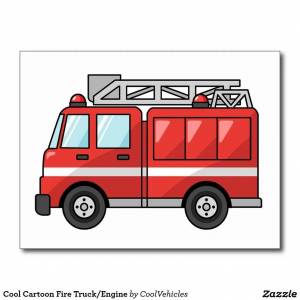 Раскраска пожарная машинка для детей #2 #452586