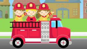 Раскраска пожарная машинка для детей #23 #452607