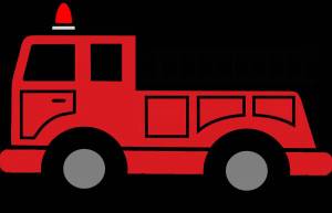 Раскраска пожарная машинка для детей #27 #452611