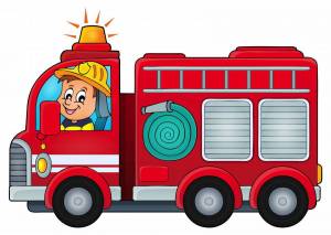 Раскраска пожарная машинка для детей #28 #452612