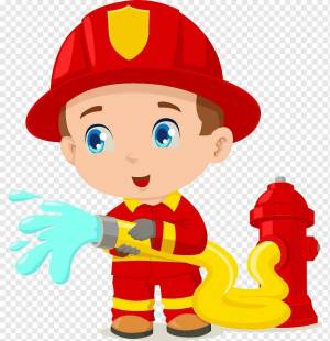 Раскраска пожарник для детей #6 #452620