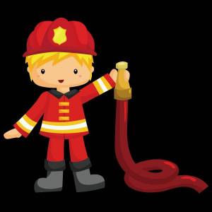 Раскраска пожарник для детей #16 #452630