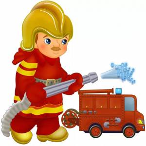 Раскраска пожарник для детей #18 #452632