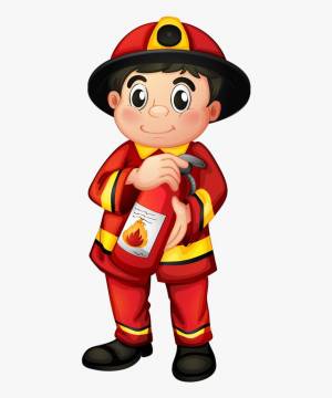 Раскраска пожарник для детей #19 #452633