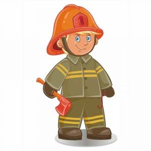 Раскраска пожарник для детей #23 #452637