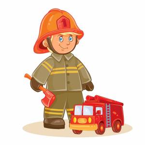 Раскраска пожарник для детей #24 #452638