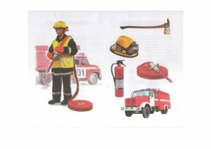 Раскраска пожарный профессия #24 #452704