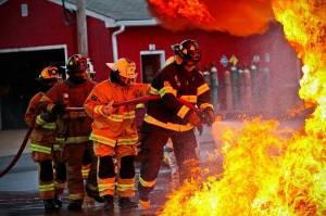 Раскраска пожарный профессия #34 #452714