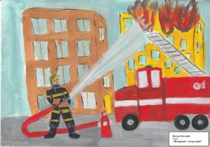 Раскраска пожарный рисунок #23 #452740