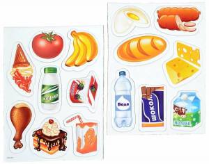 Раскраска полезные и вредные продукты для детей #9 #453608