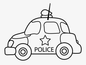 Раскраска полицейская машина для детей 5 6 лет #1 #453864