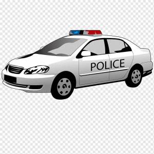 Раскраска полицейская машина для малышей #33 #453934