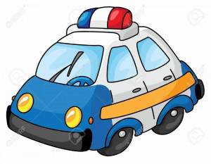 Раскраска полицейская машина для малышей #36 #453937