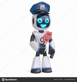 Раскраска полицейский робот для детей #8 #454206