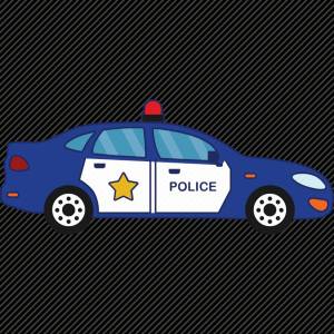 Раскраска полиция машина для детей #4 #454240