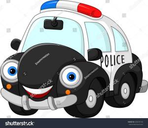 Раскраска полиция машина для детей #29 #454265