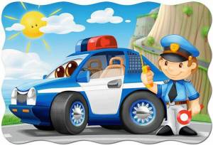 Раскраска полиция машина для детей #32 #454268