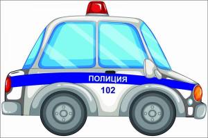 Раскраска полиция машина для детей 3 4 лет #29 #454302