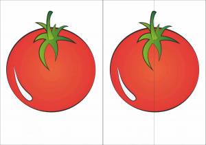 Раскраска помидор для детей 2 3 лет #2 #454828