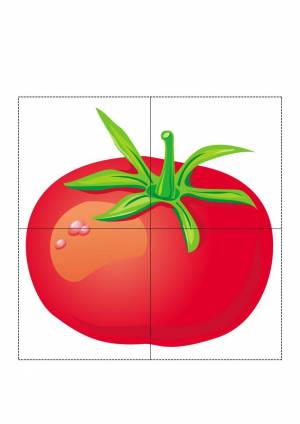 Раскраска помидор для детей 2 3 лет #10 #454836