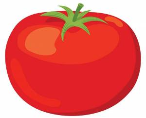 Раскраска помидор для детей 2 3 лет #31 #454857