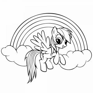 Раскраска пони для детей 4 5 лет #9 #454982