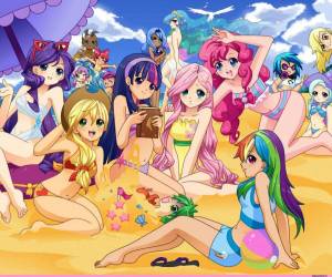 Раскраска пони люди #17 #455103