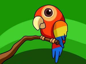 Раскраска попугай для детей 3 4 лет #25 #455996